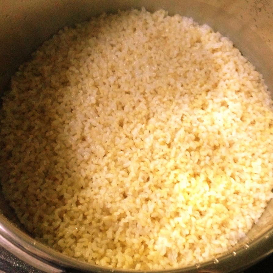 五分づき米の炊き方☆フィスラー圧力鍋☆の画像