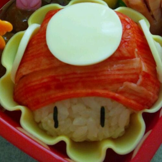 マリオのキノコ キャラ弁 レシピ 作り方 By チュウリップ クックパッド 簡単おいしいみんなのレシピが357万品