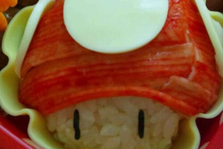 マリオのキノコ キャラ弁 レシピ 作り方 By チュウリップ クックパッド