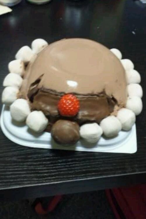 ザク チョコムースケーキ ガンダムレシピの画像