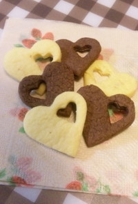 バレンタイン簡単♡型抜きハートクッキー　