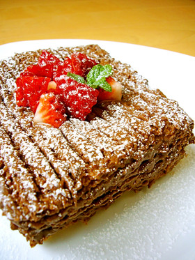 レンジで作れる☆簡単♪HM♡チョコケーキ
