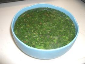 冷やし茶碗蒸しモロヘイヤあんかけ