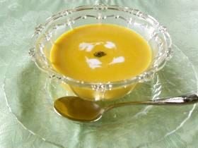 夏のメニュー　かぼちゃの冷製スープの画像