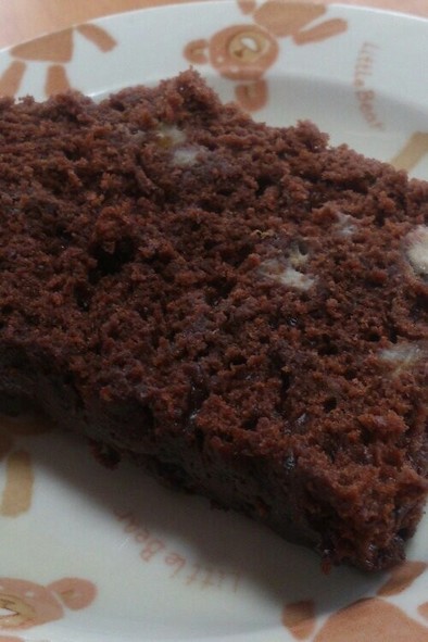 蒸しパンミックスdeチョコバナナケーキの写真