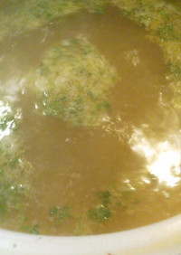 アンチョビ・ガーリック鍋のスープ