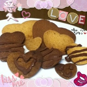 ♡ハートのクッキー♡の画像