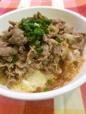 牛しぐれ煮の山かけ丼☆
