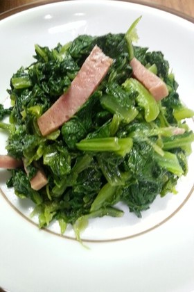 沖縄料理 カラシナ炒め