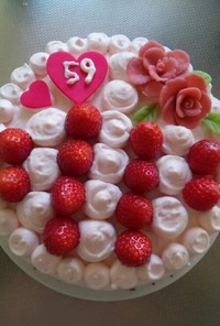 かわいい♥いちごのピンクケーキ♥