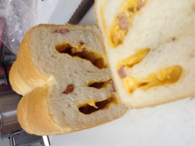 パナソニックのハーフ食パン型を使って。の写真