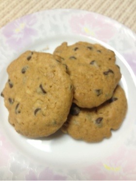 チョコチップとクルミのクッキー