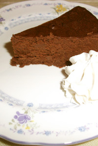 エアロのようなチョコレートケーキ
