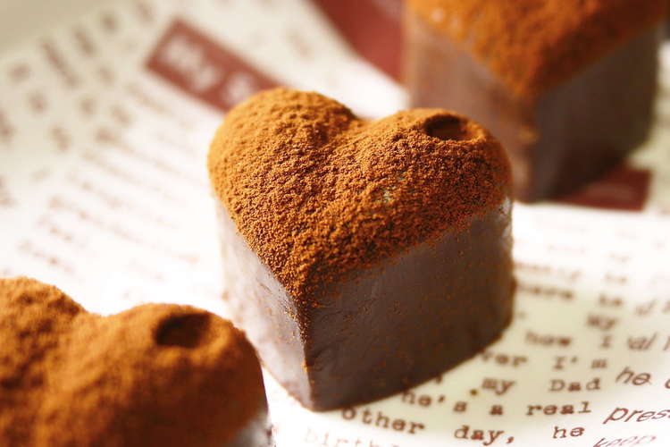 バレンタイン レンジで ビターな生チョコ レシピ 作り方 By ほっこり の クックパッド