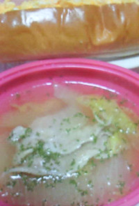 白菜と豚肉のぽかぽかスープ