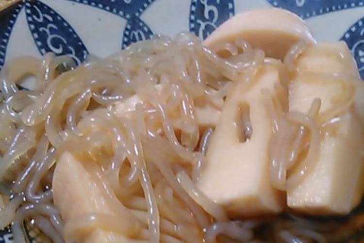 たけのこと糸こんにゃくの煮物 レシピ 作り方 By 単 クックパッド 簡単おいしいみんなのレシピが352万品