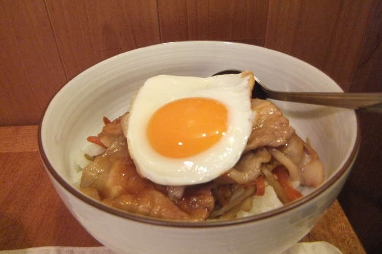 孤独のグルメ 風 しょうが焼目玉丼 レシピ 作り方 By モリボーノ クックパッド 簡単おいしいみんなのレシピが358万品