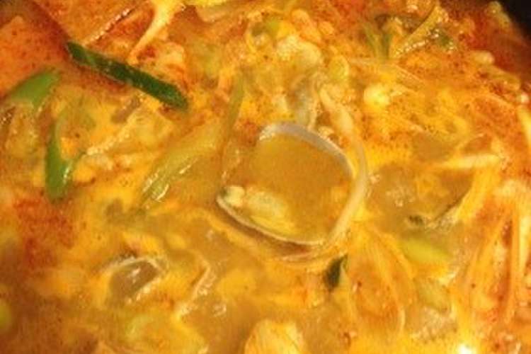 簡単 旨くて辛いやみつき豆腐チゲスープ レシピ 作り方 By おれなやま クックパッド 簡単おいしいみんなのレシピが372万品