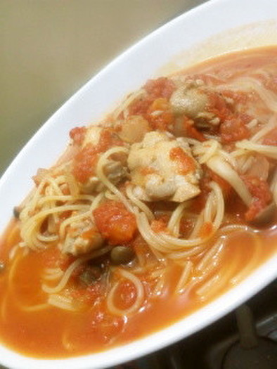 覚書◆トマトスープパスタの写真
