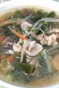 茎ワカメの中華風スープ