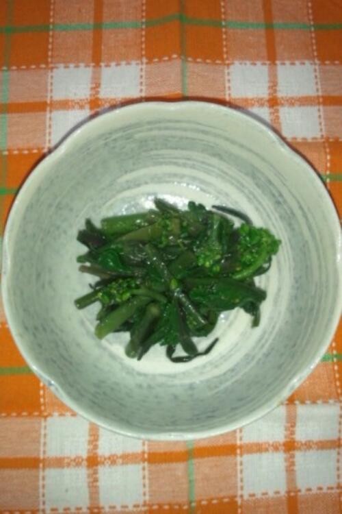 紅菜苔(コウサイタイ)の辛子和えの画像