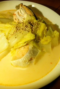 鮭と白菜のミルクスープ