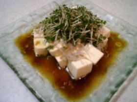5分でOK!スプラウトと豆腐のやっこサラダ
