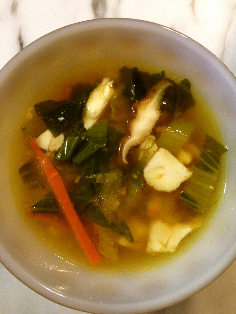 辛くない♪卵なし野菜サンラータン風スープの画像