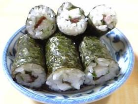 梅と山芋のさっぱり細巻き