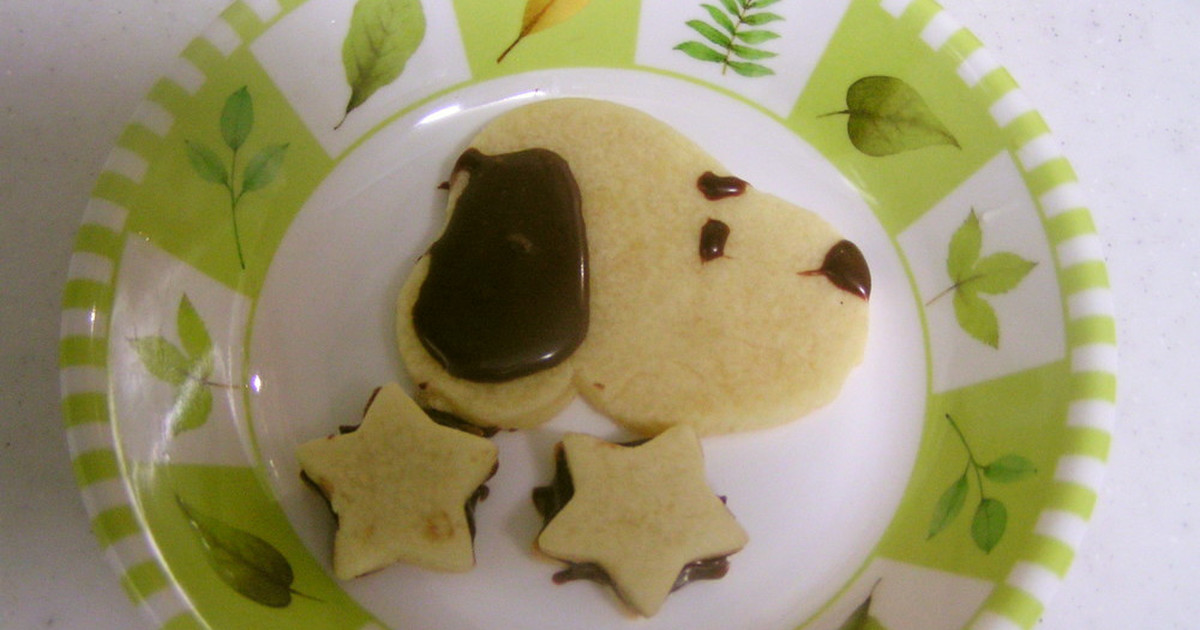 型から手作り スヌーピークッキー レシピ 作り方 By しのんこ クックパッド