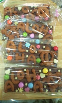 ★市販の板チョコで。簡単デコチョコ★