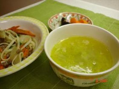 白菜の塩バタスープの写真
