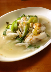 里芋とチンゲン菜の中華風とろ〜りスープ