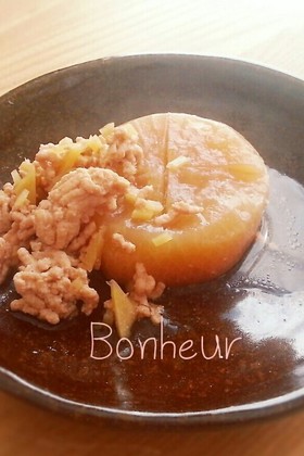 生姜でぽかぽか☆大根の鶏そぼろ煮