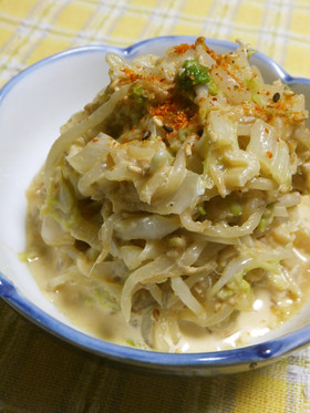 もやしと白菜のごまマヨ和え