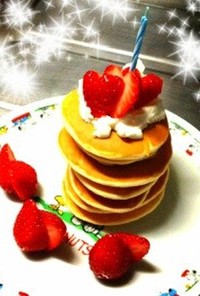 【離乳食】祝‼1歳 バースデーパンケーキ