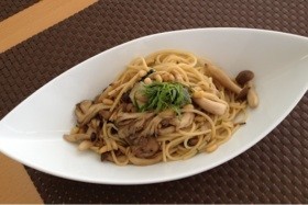 きのことゆずこしょうパスタ