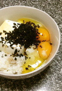 【ズボラ飯】豆腐と紫蘇ワカメのTKG