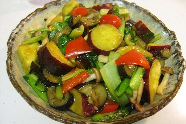 さつまいもとなすの甘酢炒め レシピ 作り方 By コタ美ちゃん クックパッド