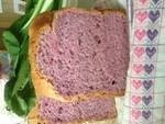 H.B.でおしゃれなパープル　紅芋食パンの画像
