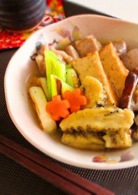 生麩と鶏肉のとろ～り生姜あんかけ煮
