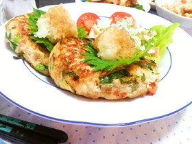 野菜たっぷりの豆腐ハンバーグ