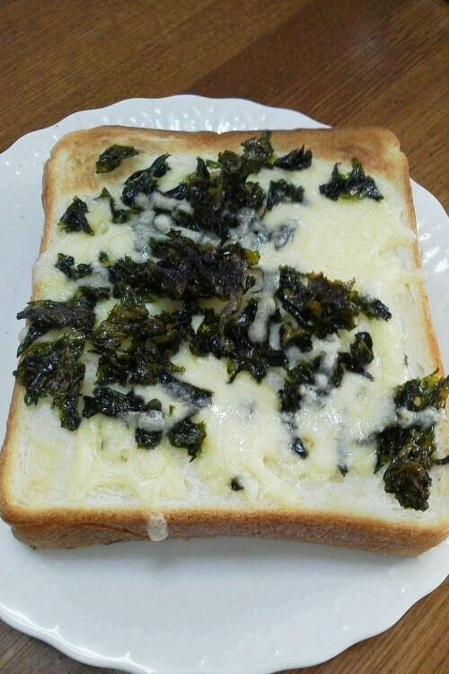チーズとジャバンのりのトーストの画像