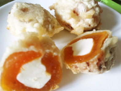 干し柿&クリームチーズの天ぷらの写真