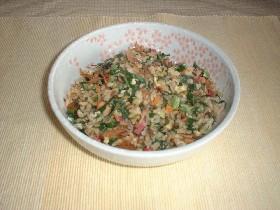 玄米とたっぷり野菜のチャーハンの画像