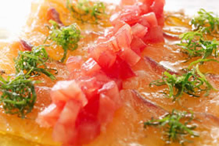 サーモンのカルパッチョ仕立て レシピ 作り方 By フォション クックパッド 簡単おいしいみんなのレシピが375万品