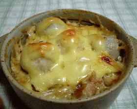 里芋と鶏肉のグラタン