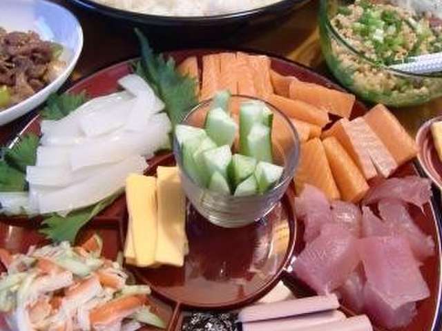 Japan Image 手巻き寿司 具材