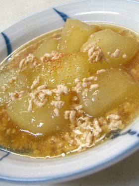 *冬瓜の鶏そぼろあんかけ*