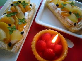 お誕生日にフルーツパイはいかが♪